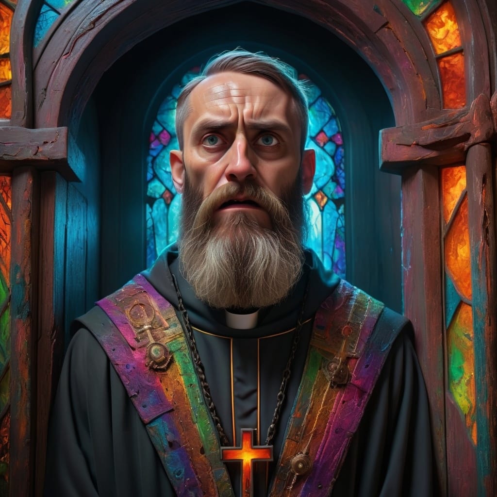 Father Michael in the chapel