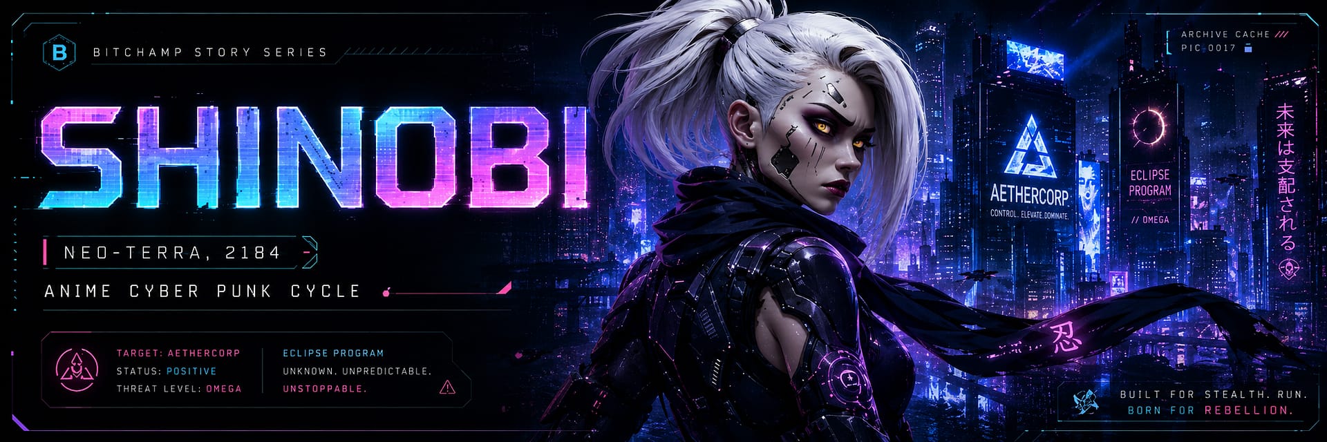 SHINOBI — Neo-Terra 2184 Anime Cyber Punk Cycle